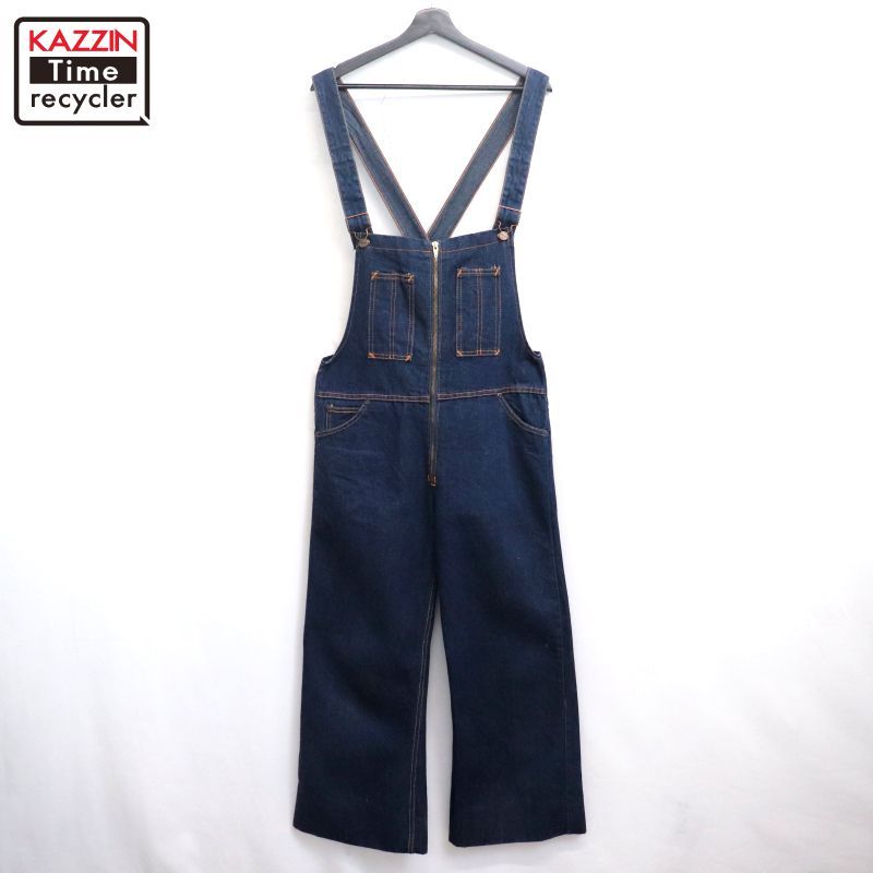 70s ローバック フ デニム オーバーオール メンズ S~Mサイズ相当