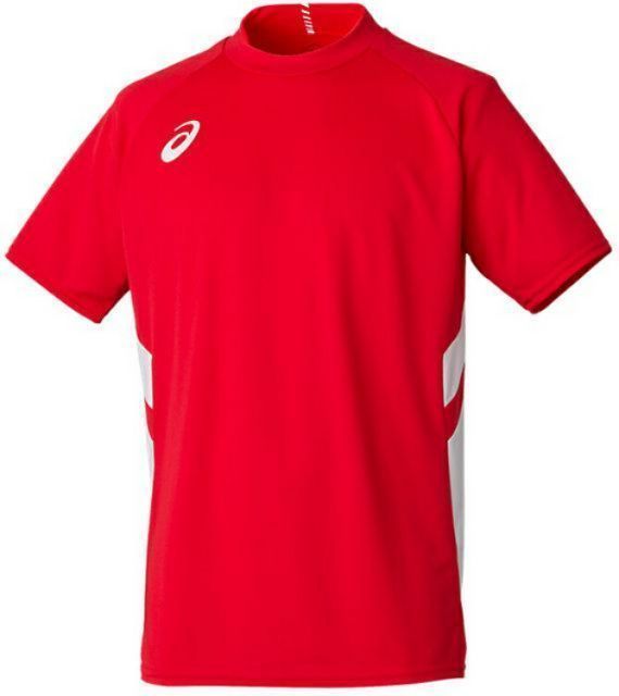 asics アシックス 01 GAME SHIRT クラシックレッド 2XL 2101A038 600 | スポーツ スポーツウェア サッカー ゲームシャツ Tシャツ 半袖 トップス ドライ 吸汗速乾 快適 メンズ スポーツ用品 レーニング 部活 練習 ロゴ 