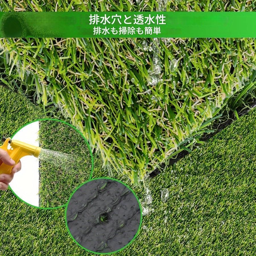 人工芝生 芝生ロール1枚 屋内 屋外用 グリーンターフ - メルカリ