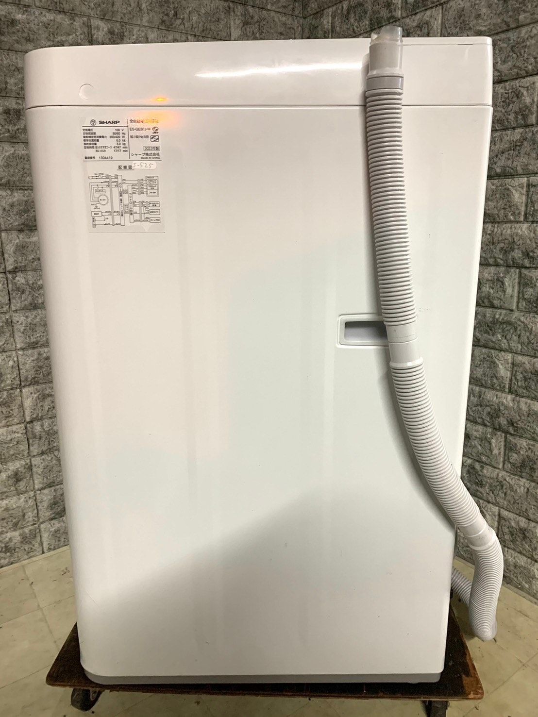 大阪送料無料☆3か月保障付き☆洗濯機☆2022年☆シャープ☆ES-GE6FJ-W  