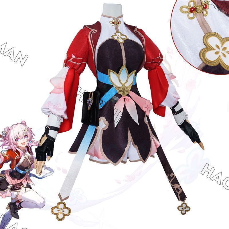 崩壊 スターレイル 三月なのか コスプレ衣装 剣士 ウイッグ付き 崩壊 スターレイル ヒロイン March 7th みつきなのか コスプレ衣装 ドレス コスチューム ハロウィン クリスマス 制服 大人 子供 cosplay イベント