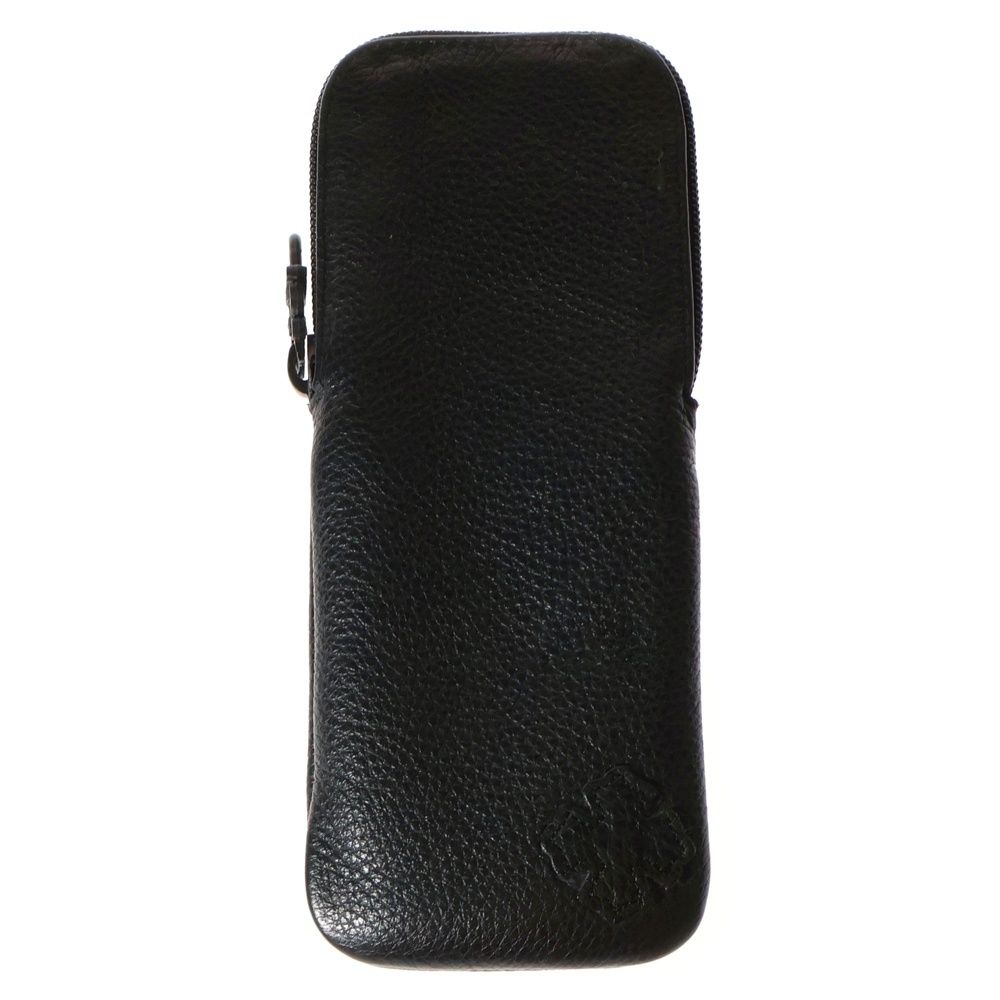 CHROME HEARTS (クロムハーツ) CASE ダガージップ アイウェアケース レザー眼鏡ケース ブラック