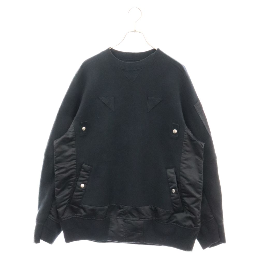 sacai ナイロンツイルMIXスウェット