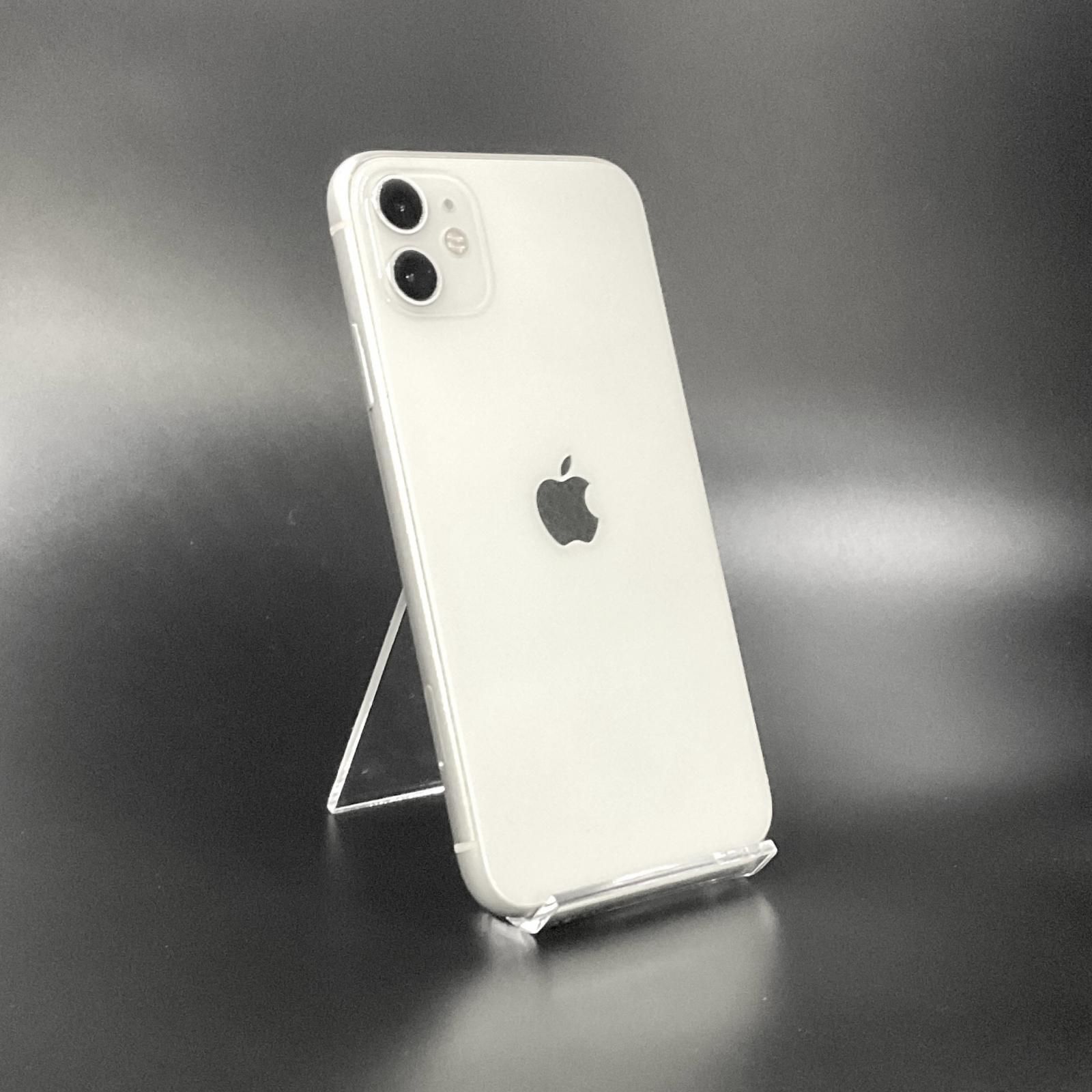 【全額返金保証】【最速発送】Apple iPhone 11 64GB ホワイト Softbank 白ロム 69% 動作確認済