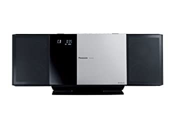 【】Panasonic コンパクトステレオシステム シルバー SC-HC35-S