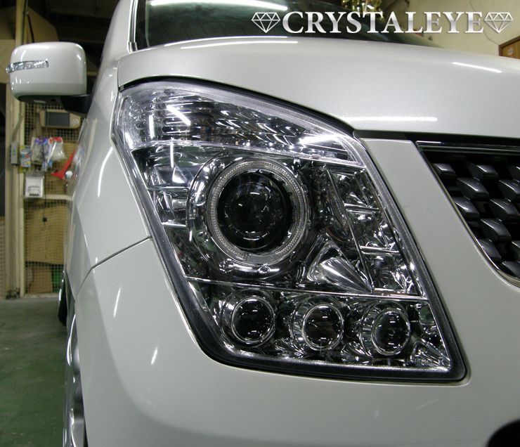 MH23S ワゴンR ダイヤモンドLEDイカリングプロジェクターヘッド