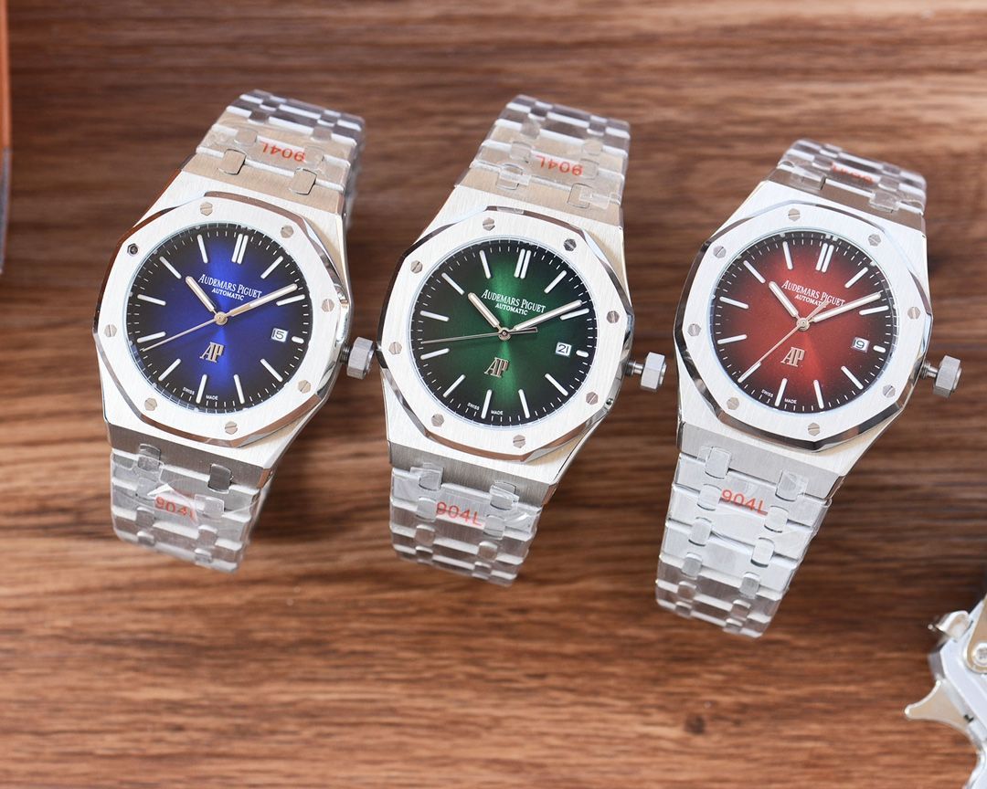 AP オーデマ ピゲ Audemars Piguet ロイヤルオーク メンズモデル 45mm 3針デザイン - シチズン8215機芯搭載＆ミネラルガラス｜ ｜