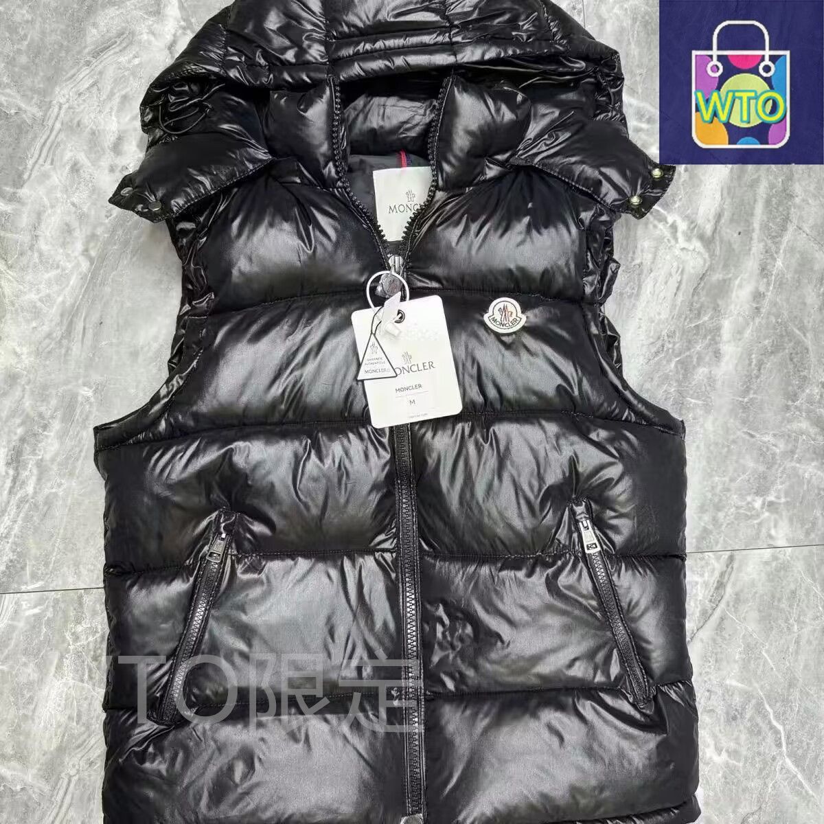 モンクレール MONCLER ダウンベスト サイズ1 ブラック 美品