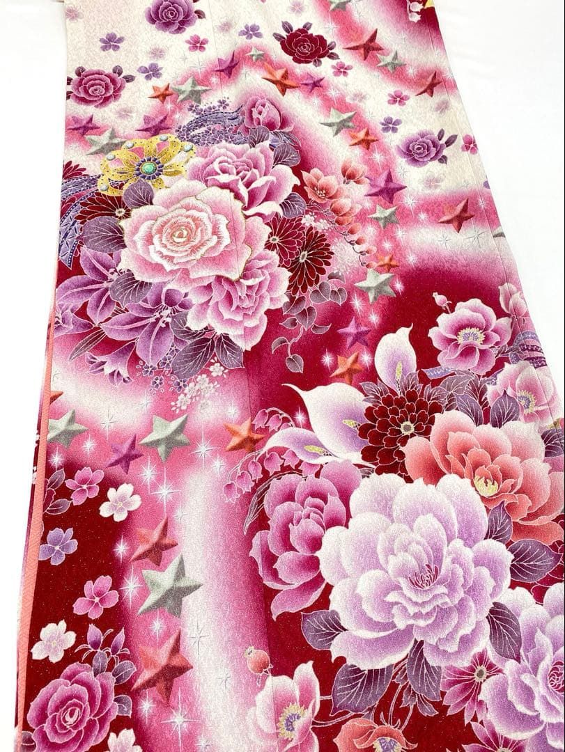 ブランド振袖 エンジェルハート 豪華 銀通し 刺繍 身丈172cm MO3147 