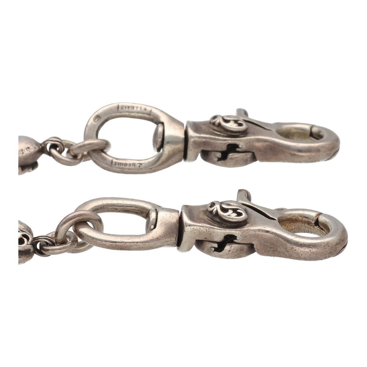 別注 Chrome Hearts ハート ウォレット チェーン ギャランティ付 CHROME HEARTS クロムハーツ（原本無） 1クリップ ショート