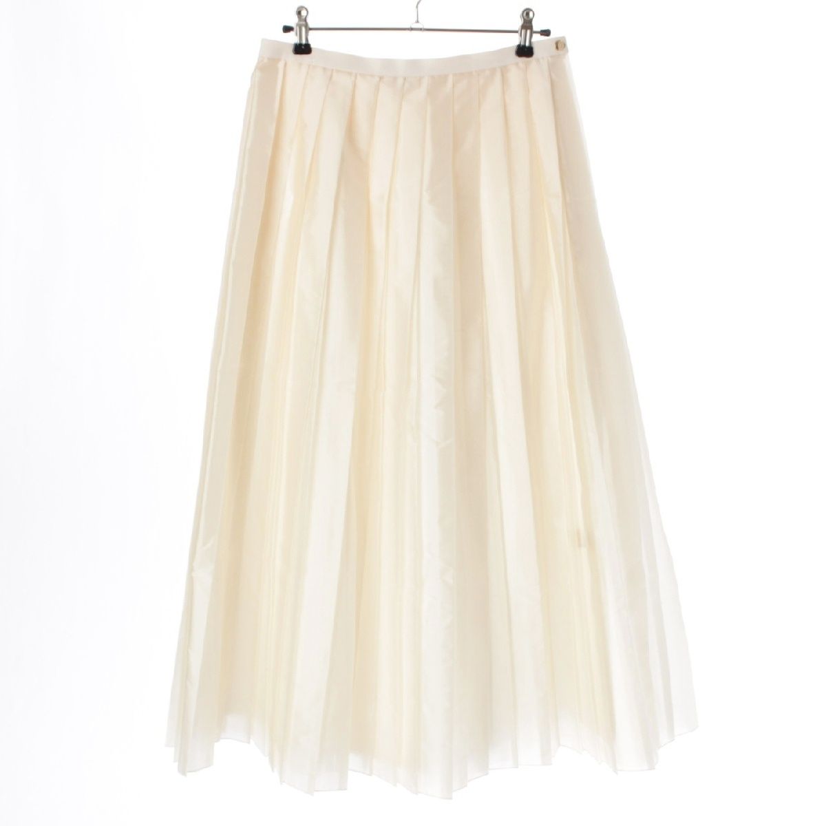 ドゥロワー ナイロン タフタ プリーツ ロング スカート ボトムス 6524  