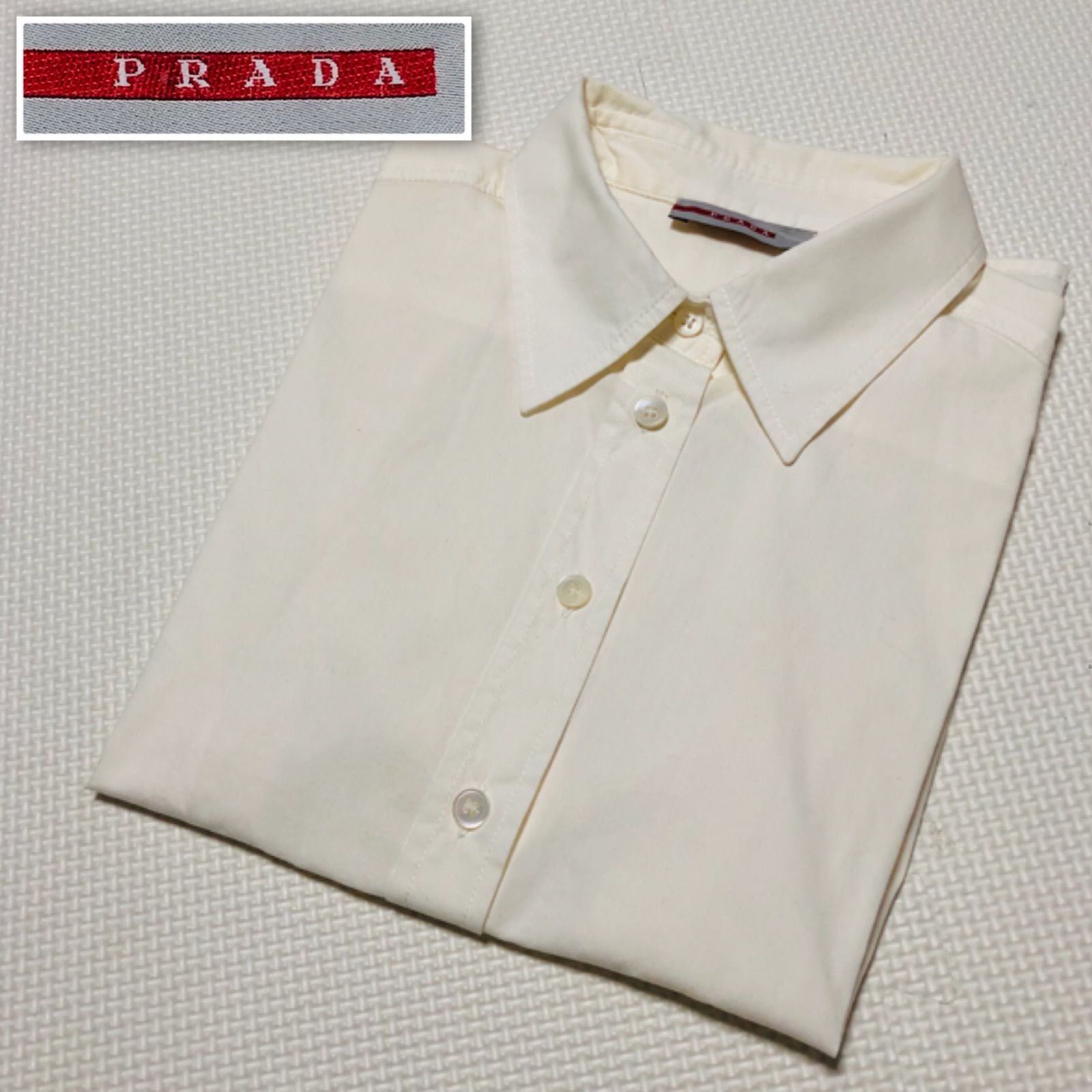 PRADA SPORT プラダスポーツ 半袖ワイシャツ ブラウス size40(L 