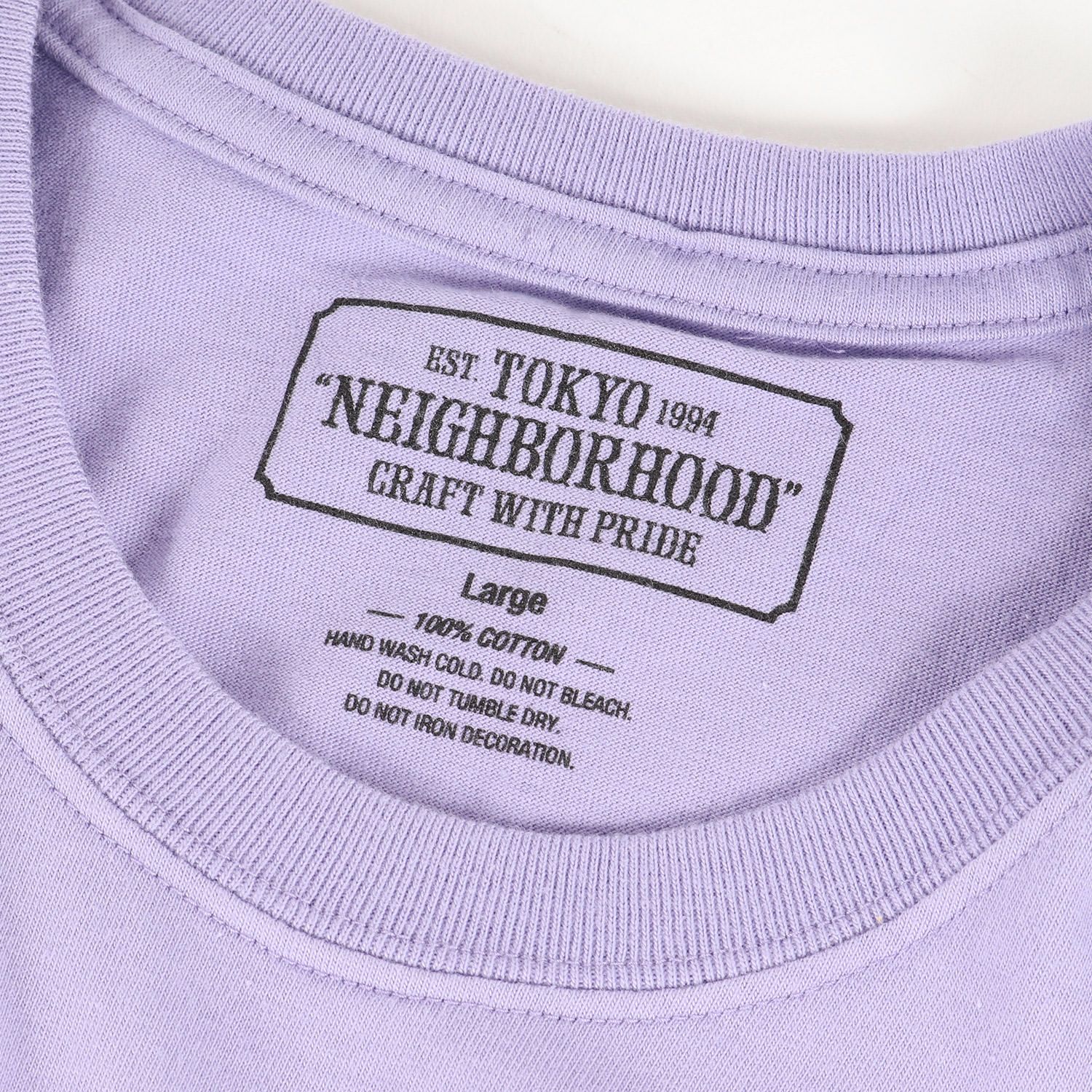 NEIGHBORHOOD ネイバーフッド Tシャツ サイズ:L ムービーモチーフ メッセージロゴ クルーネック 半袖 Tシャツ FELLAS / C-TEE . SS 19SS パープル トップス カットソー 【メンズ】Tシャツ/カットソー(半袖/袖なし)