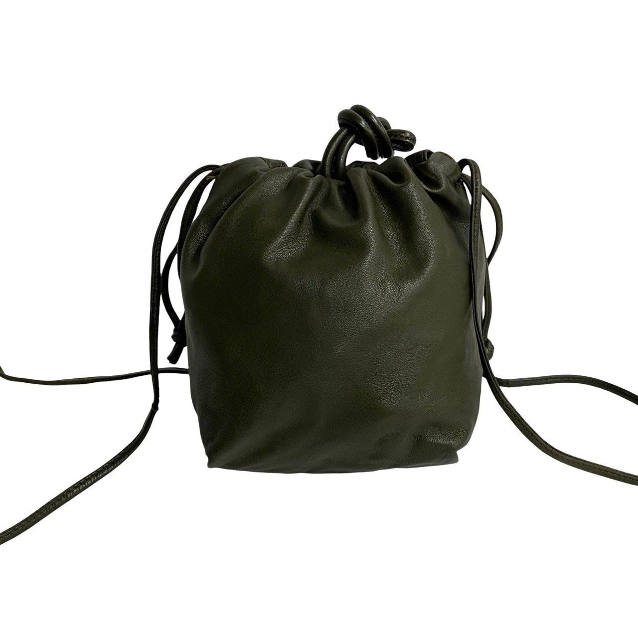 極 美品 袋付 LOEWE ロエベ ヴィンテージ アナグラム ロゴ ナッパ 