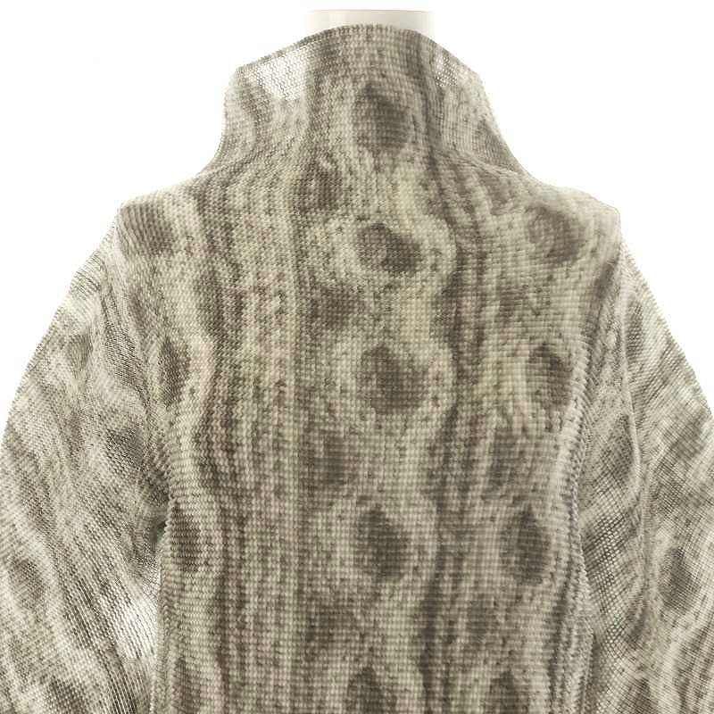 ミーイッセイミヤケ me ISSEY MIYAKE 23AW パイソン柄ハイネック