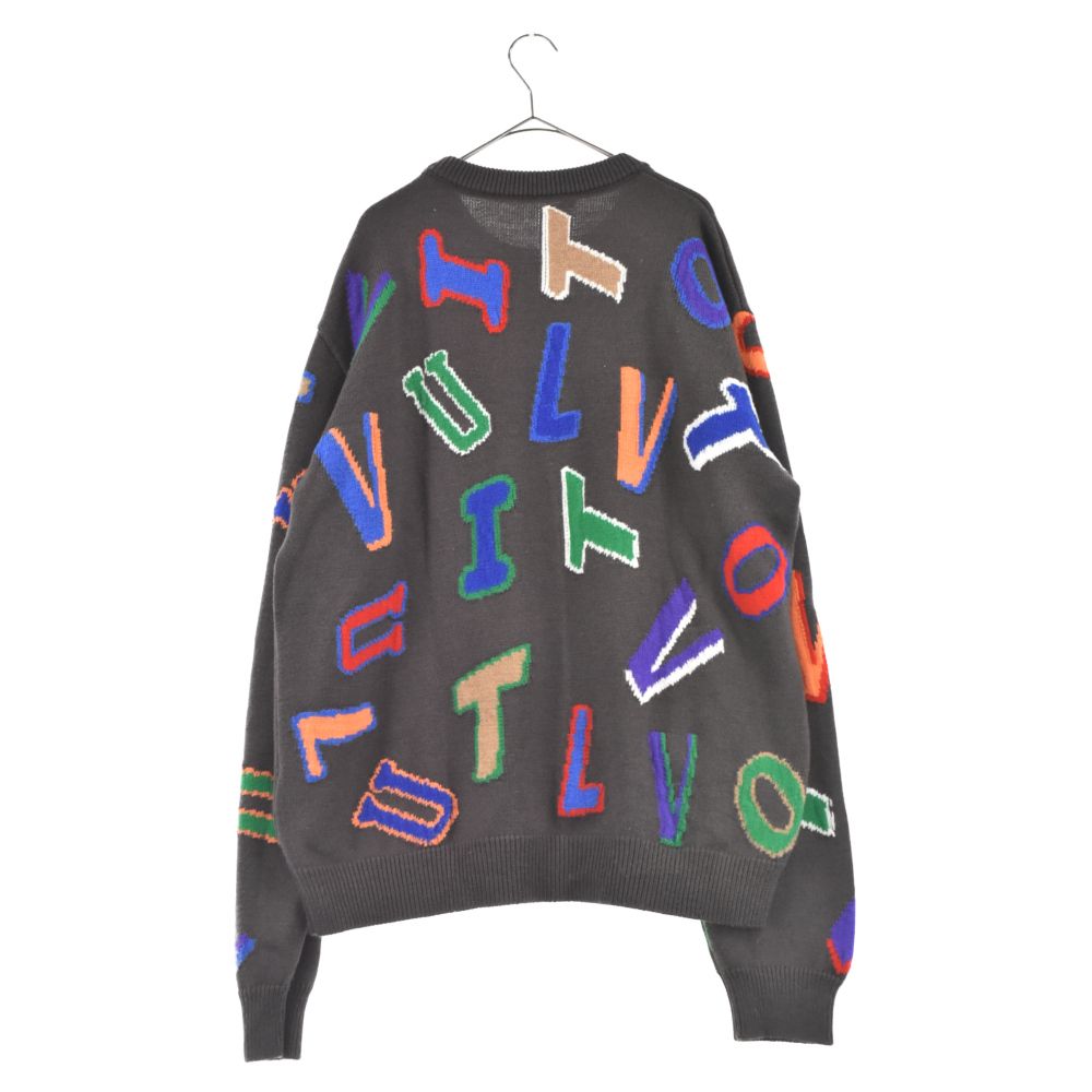 LOUIS VUITTON (ルイヴィトン) 21AW×NBA Letters Crewneck エヌビーエー コラボレター クルーネック  ニットセーター ブラウン RM212M ZLL HLN10W - メルカリ