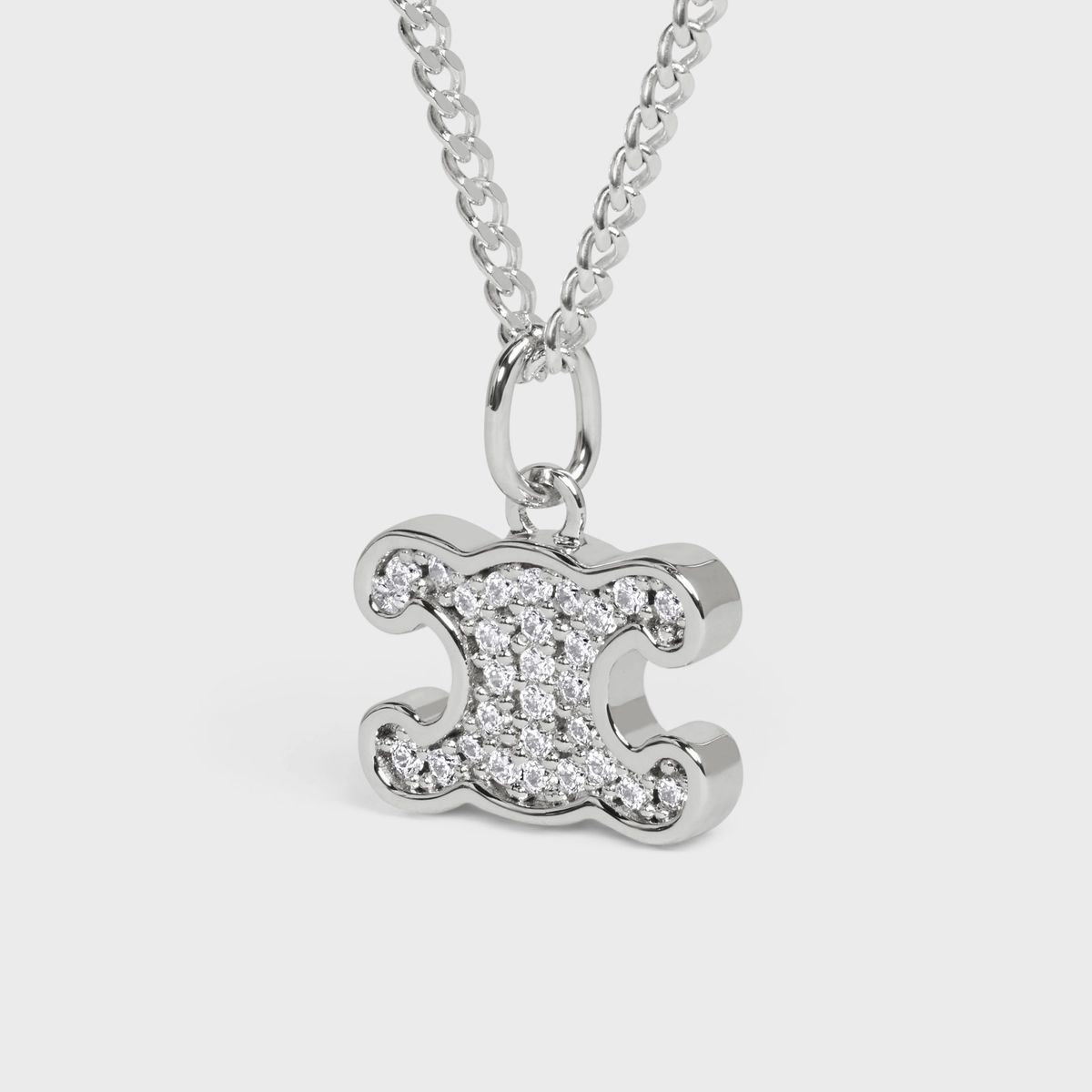 CELINE セリーヌ トリオンフ ラインストーン ネックレス STT1244 新品