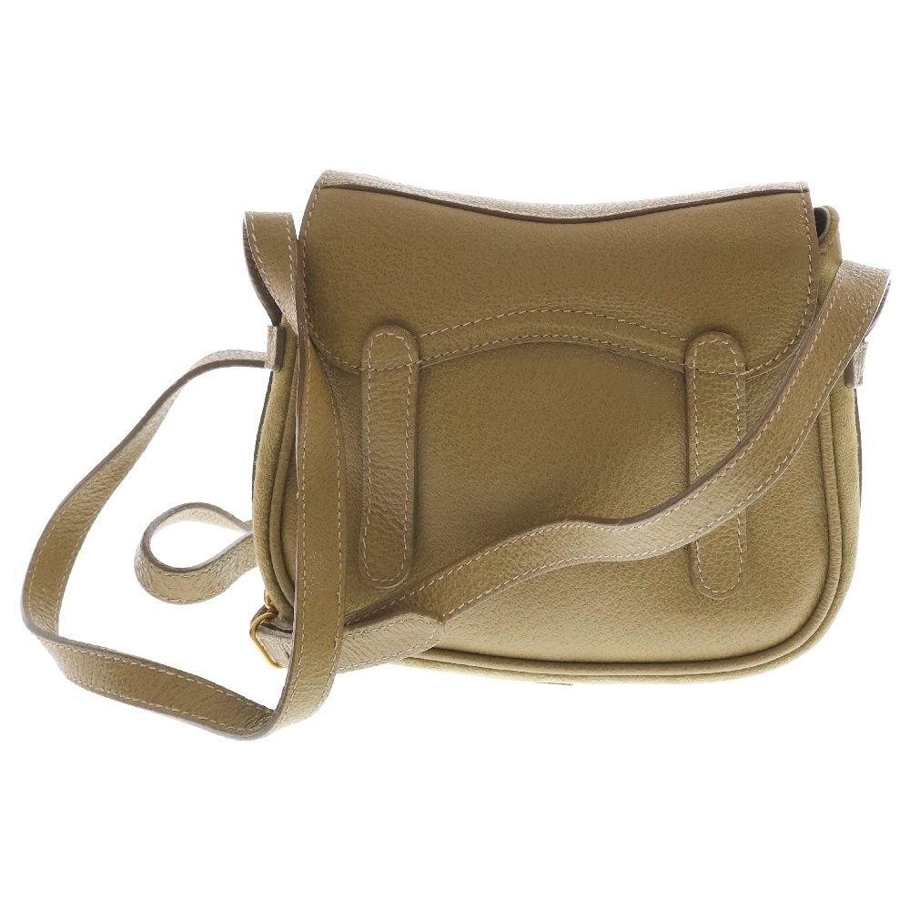 GUCCI (グッチ) ショルダーバッグ カーキ レザー×スエード 斜め GUCCI (グッチ) ショルダーバッグ カーキ レザー×スエード 斜め