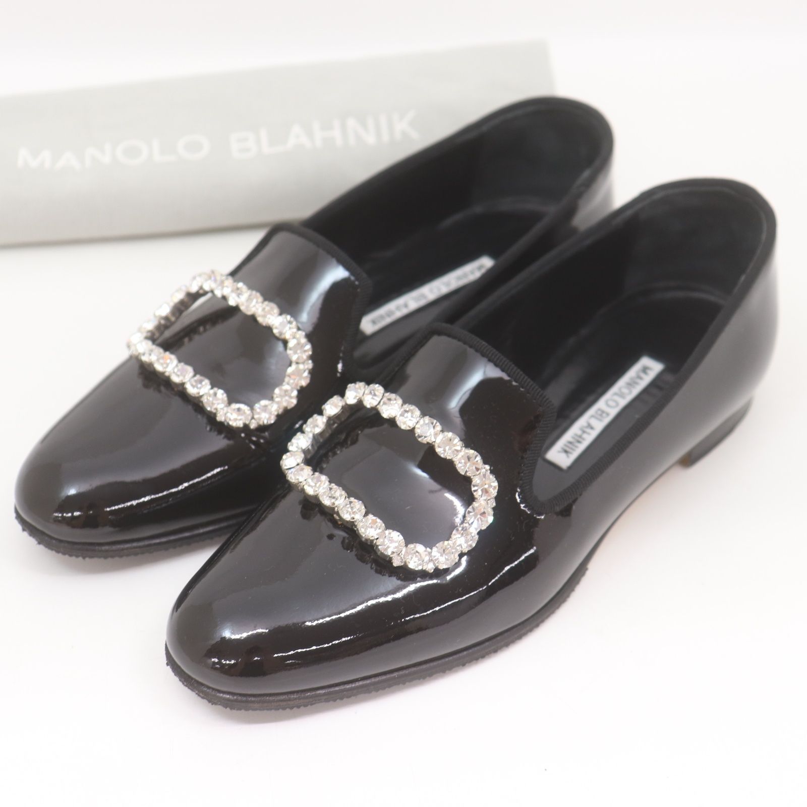 IT261QGKYIM4 美品 MANOLO BLAHNIK マロノブラニク パテント エナメル