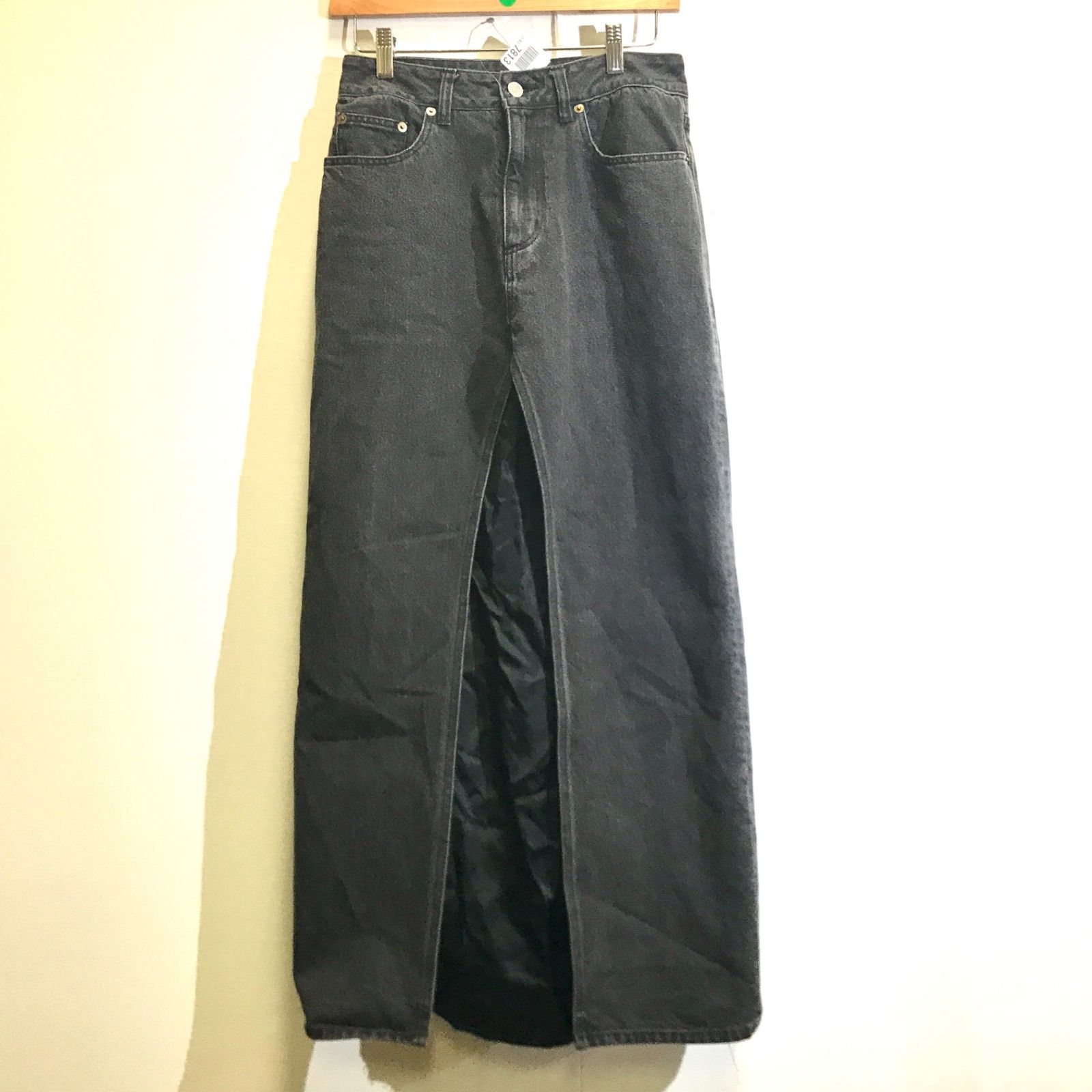 L'Appartement デニムスカート MADISON BLUE/マディソン ブルー】 5POCKET REMAKE A-LINE SK DE