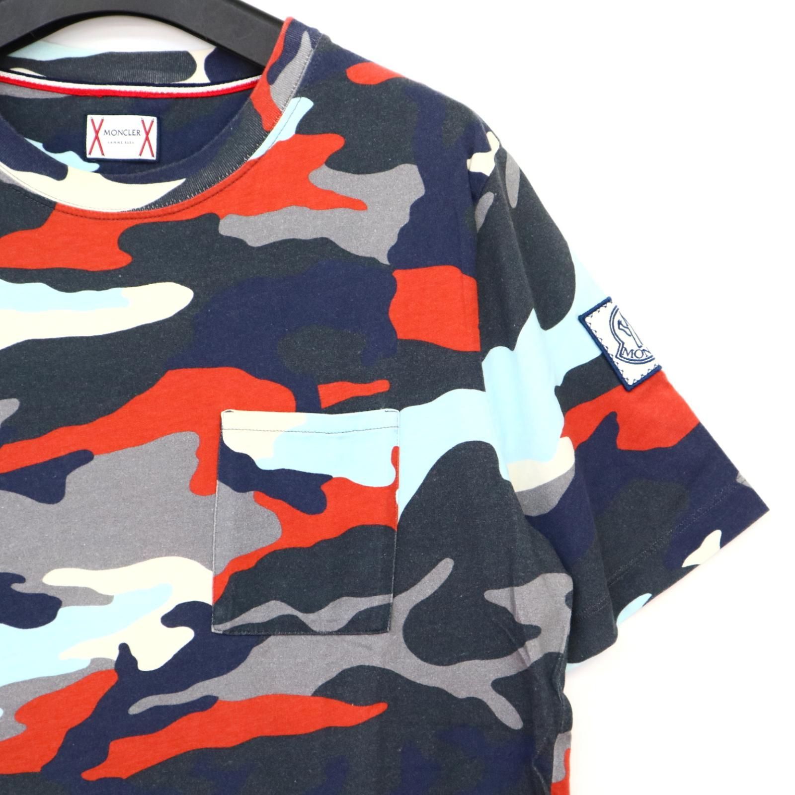 Moncler Gamme Bleuモンクレールガムブルー迷彩Tシャツ-ポケモンカード 