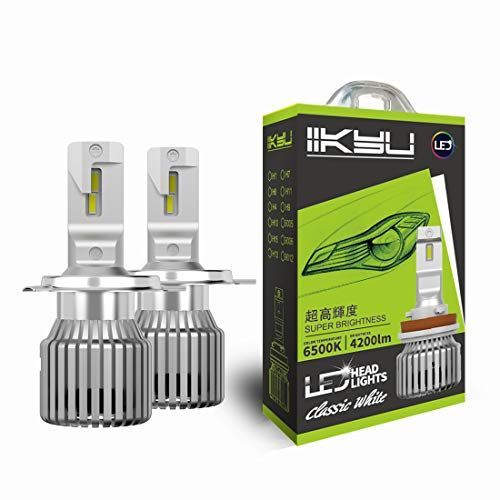 H4 led ヘッドライトH4 HiLo 切り替え RAV4 ノアヴォクシー60系 エスティマ3040系 ヴィッツ ハイエース200系 NV350  ジムニーJB23Wなど対応 バルブ ハイビーム ロービーム 交換12V 24V 実測ルーメン8400lm 2本セ