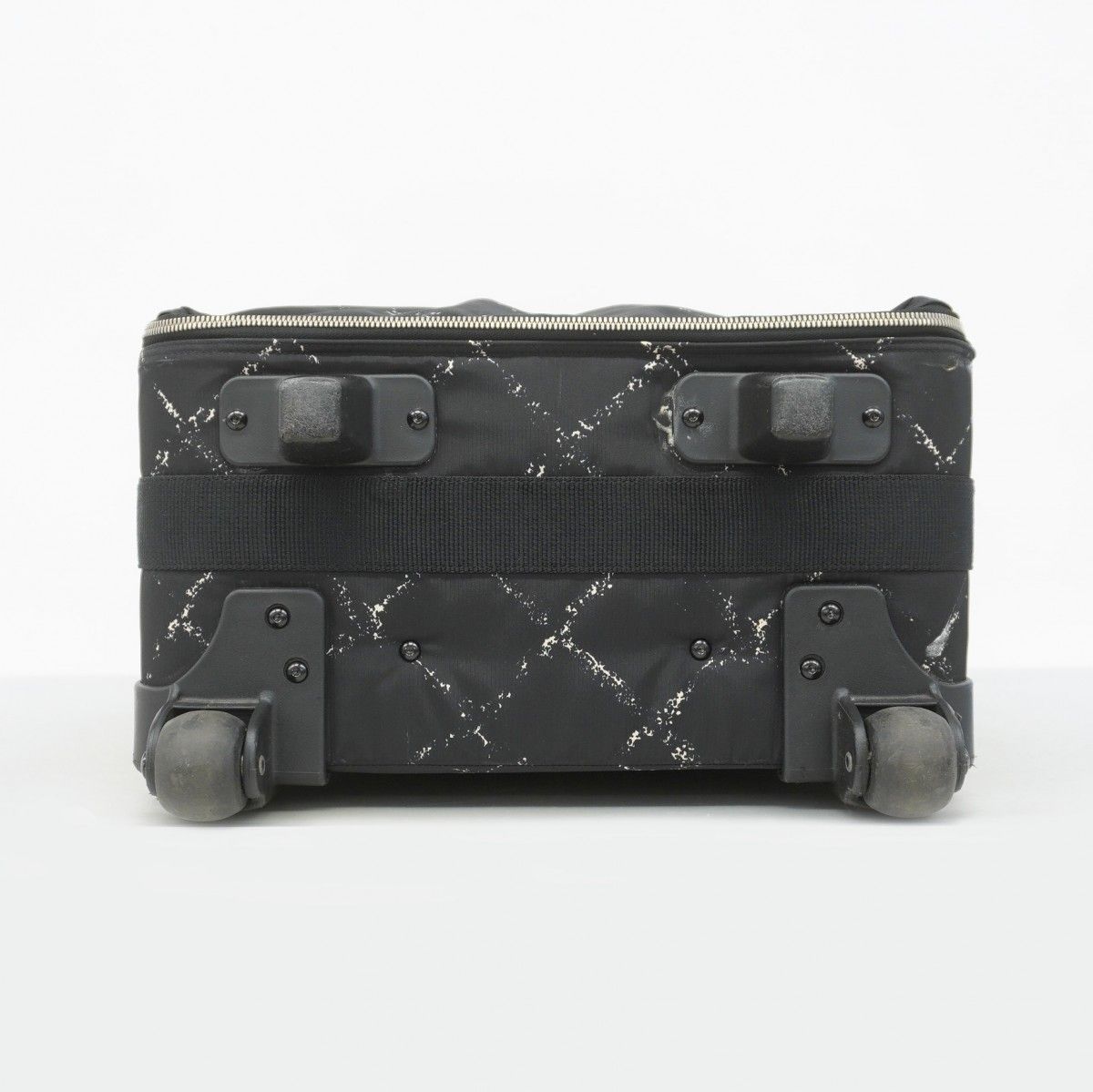 5hb0358-h】シャネル キャリーバッグ 旧トラベル ナイロン ブラック  