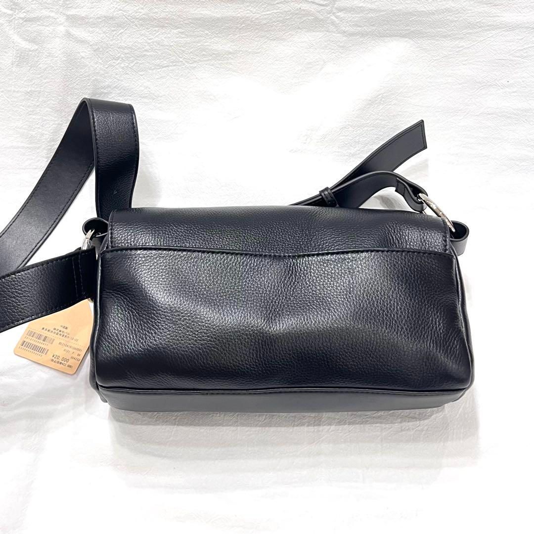 タグ付き☆ BEARDSLEY ビアズリー レザーボディバッグ ブラック