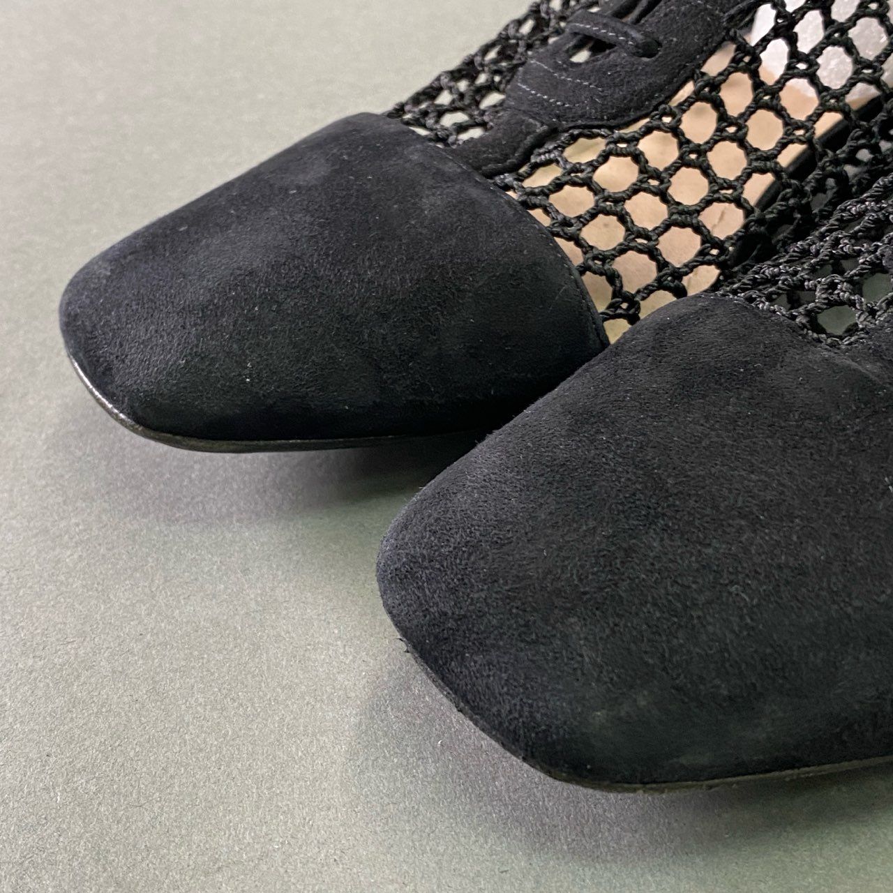 Q*迎様 ディオール Dior BK スウェード メッシュロングブーツ 編み上げ Q*迎様 ディオール Dior BK スウェード メッシュロングブーツ 編み上げ