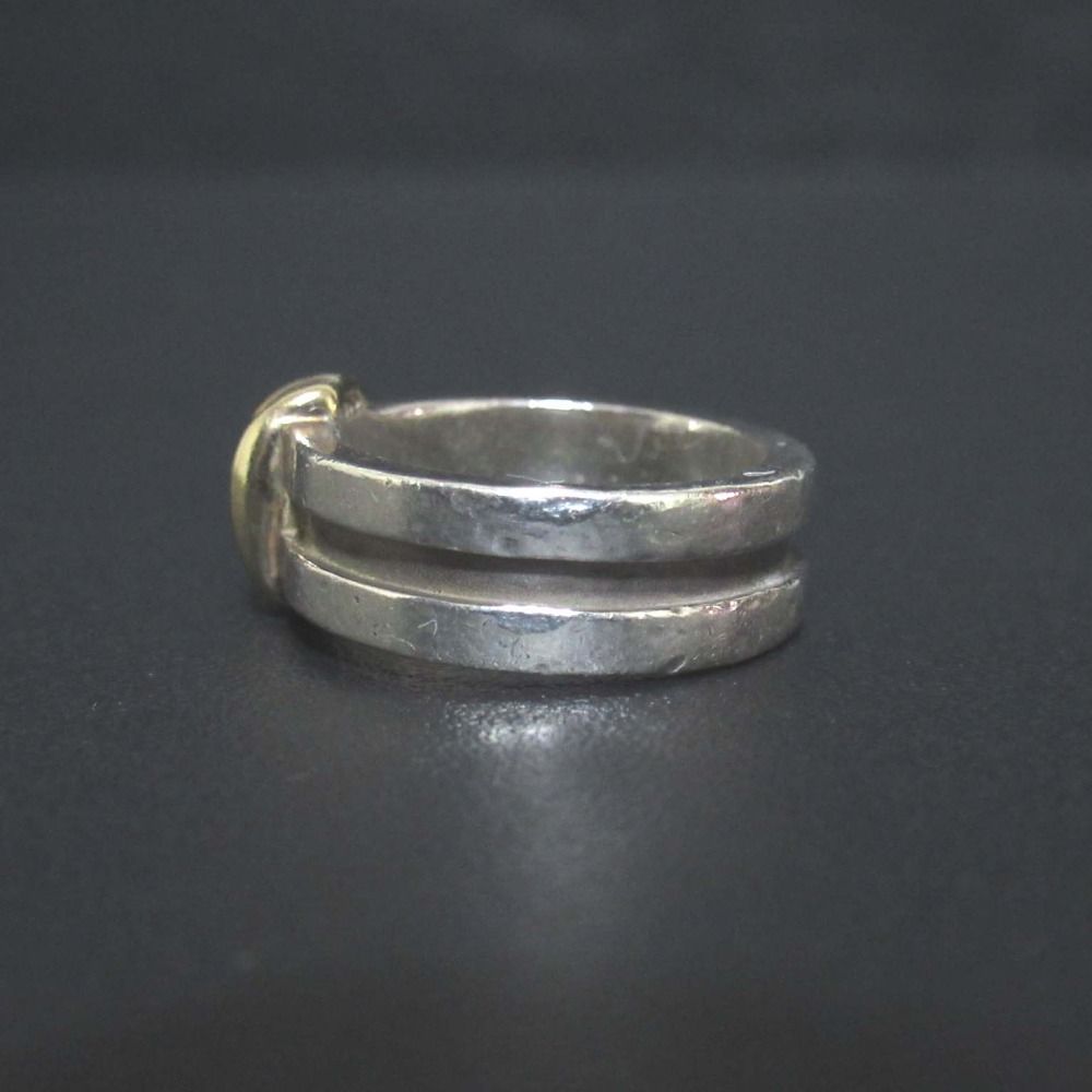 美品 Tiffany&Co ティファニー 750×SV925 K18 グルーブドウィズ コンビ