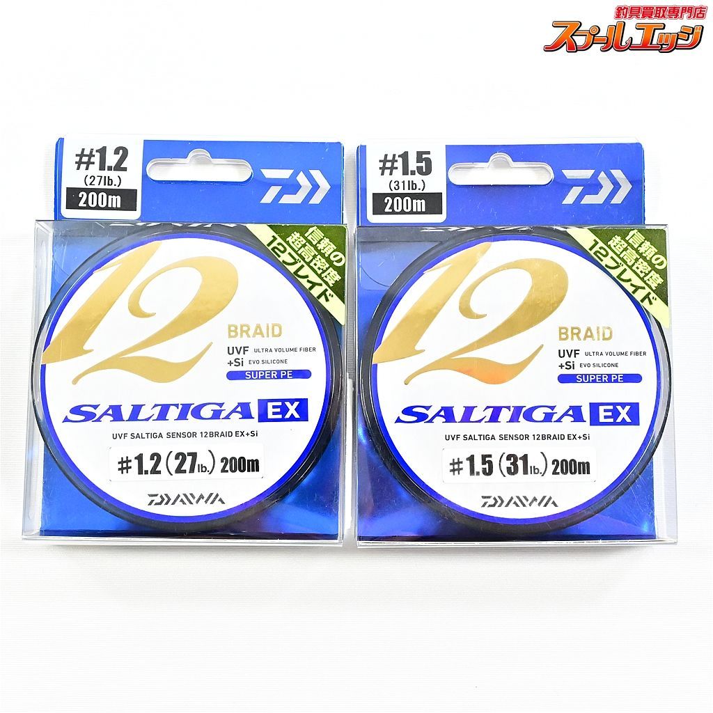 【ダイワ】 UVFソルティガセンサー 12ブレイドEX+Si 1.2号200m & 1.5号 