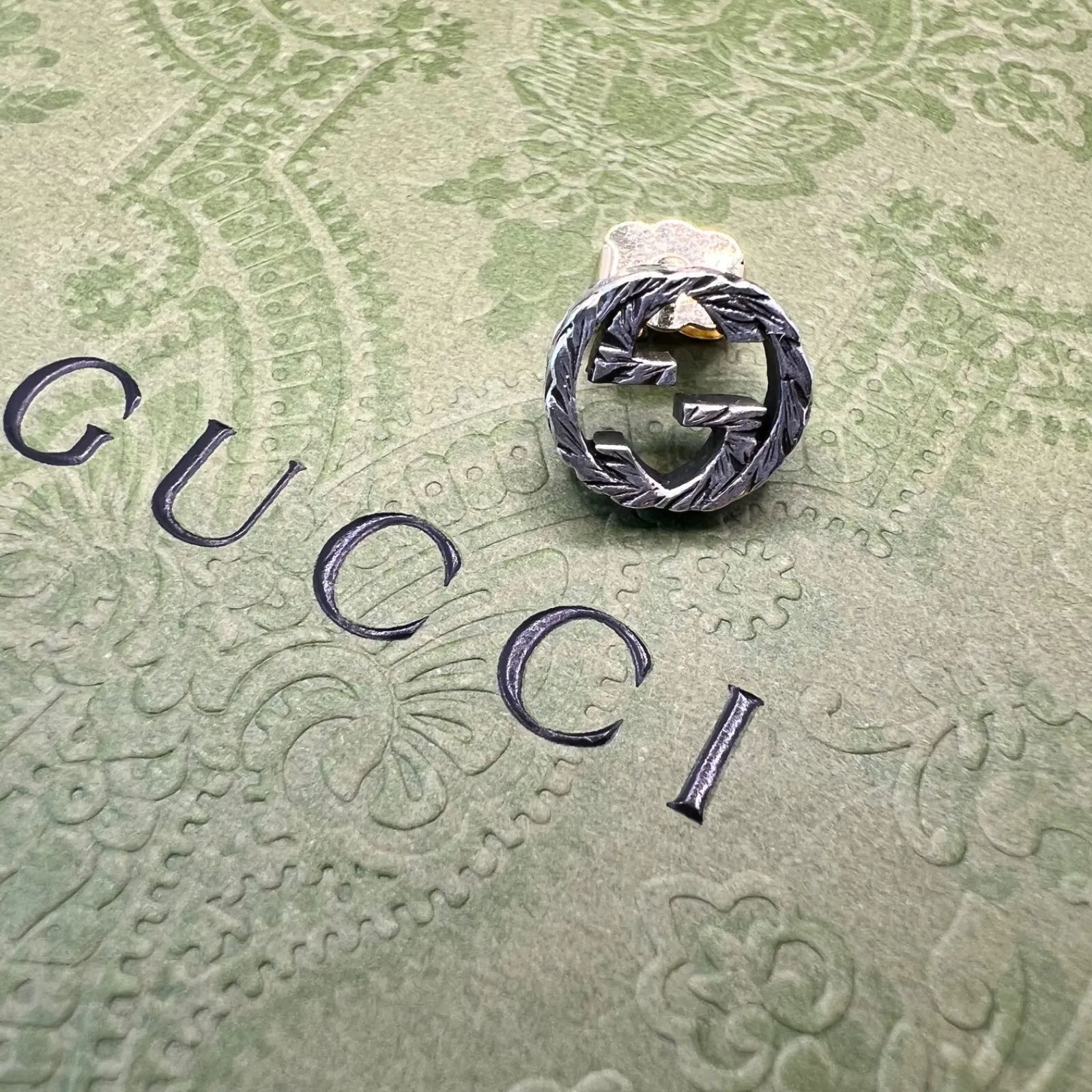 GUCCI グッチ ピアス インターロッキング アラベスク GG ロゴ