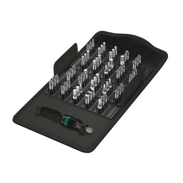 WERA ヴェラ 61点組 差込6.35mm ビットセーフセット 布製ケース付 057122 工具 ツール DIY 作業工具 道具