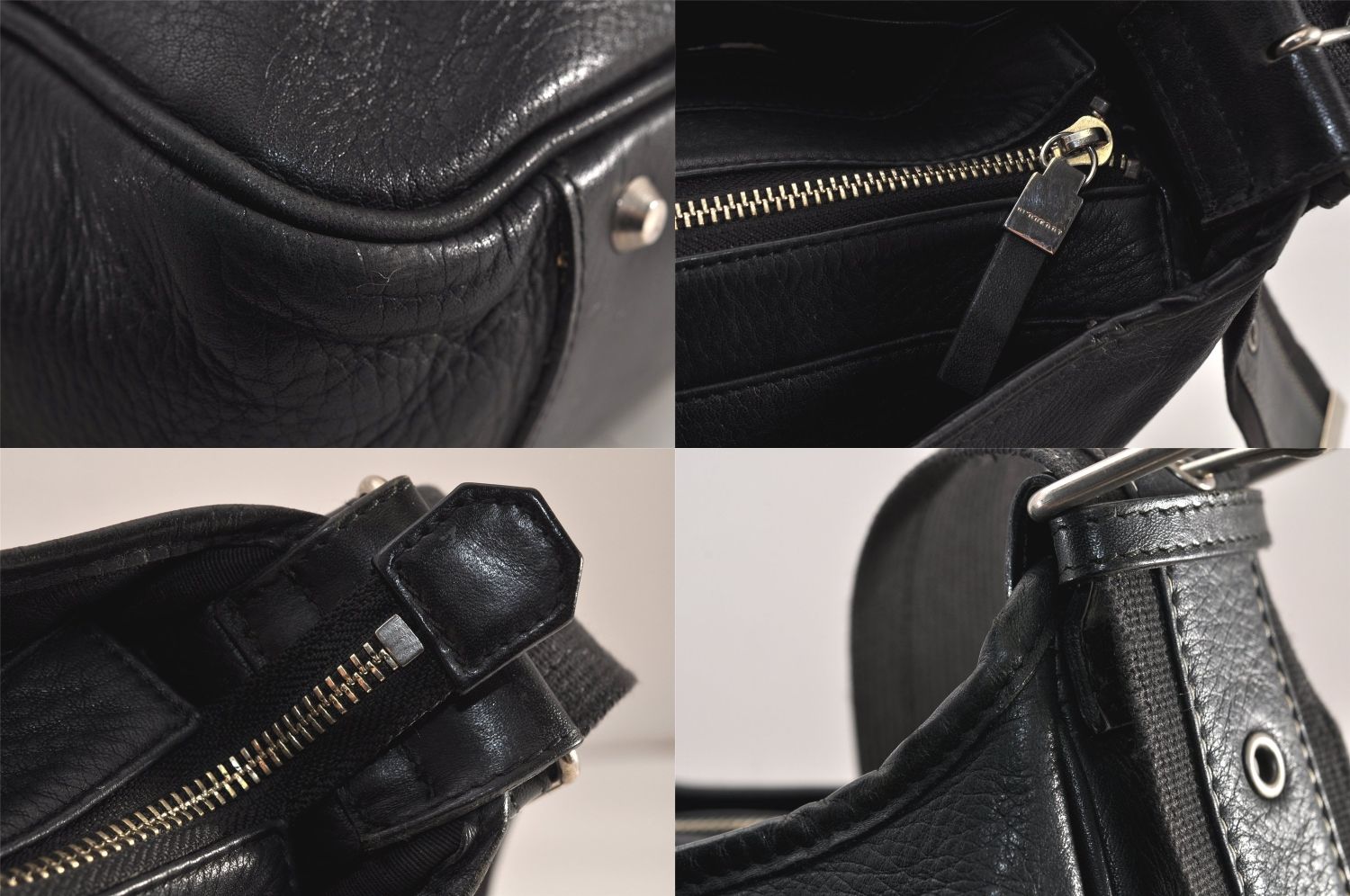 ★関税込み・送料無料★ バーバリー ヴィンテージ バッグ BURBERRY バーバリー ヴィンテージ レザー ショルダークロス