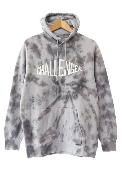 チャレンジャー CHALLENGER 20SS TIE-DYE PRINTED HOODIE タイダイ プリンテッド フーディー スウェット  プルオーバー パーカー M 灰 グレー ブランド古着ベクトル 中古 240615 - メルカリ