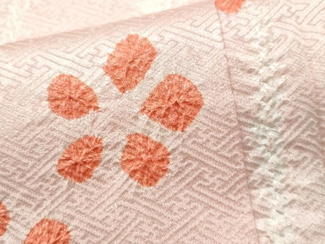 平和屋着物□上質な小紋 絞り 舞花文 正絹 逸品 未使用 CAAR3109yc 2025