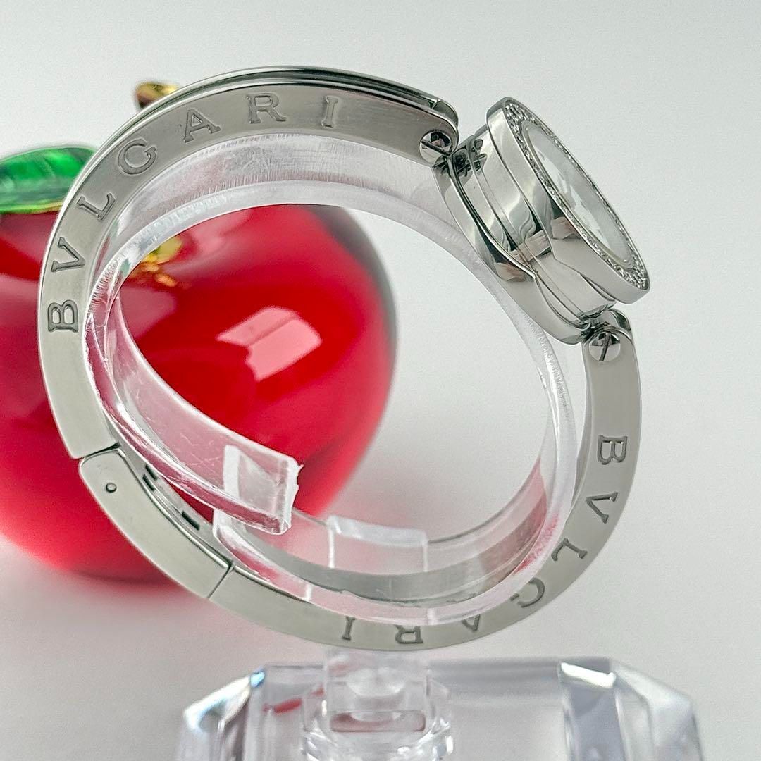 ブルガリ ビーゼロワン BZ22S ダイヤベゼル バングル 新品電池