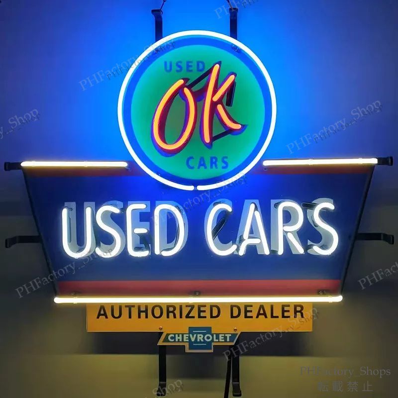 USED CARS ネオン管 ネオンサイン ネオン看板 Amazon | アメリカン ネオンサイン 「USED CARS」 ／ネオン管