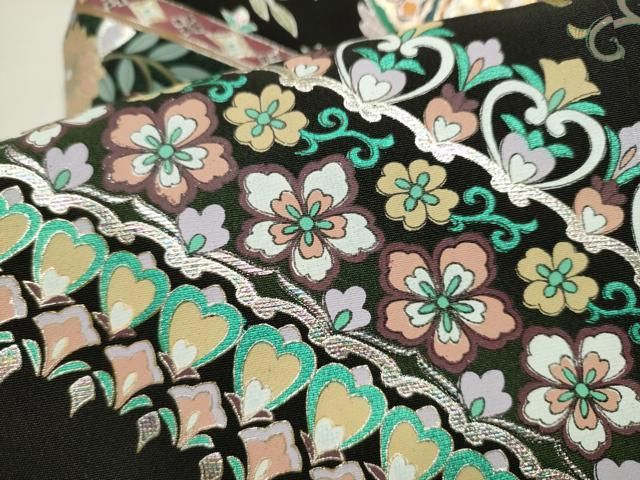 平和屋着物○豪華黒留袖 正倉院花鳥文 金銀彩 さが美扱い 正絹 逸品