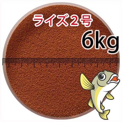 日清丸紅飼料ライズ2号 粒径0.36mm 6kg小分け品 宅配便 全国発送一律 金魚小屋-希-福岡 3日