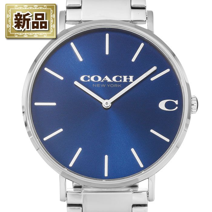 コーチ Coach 腕時計 チャールズ 14602429 サンレイ ブルー文字盤 SS クオーツアナログ コーチ Coach 腕時計 チャールズ 14602429 サンレイ ブルー文字盤 SS