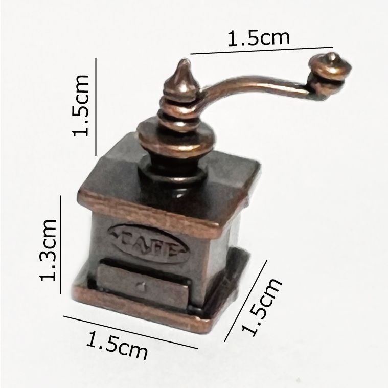 ミニチュア ドールハウス コーヒーミル ヴィンテージ風 1/12スケール