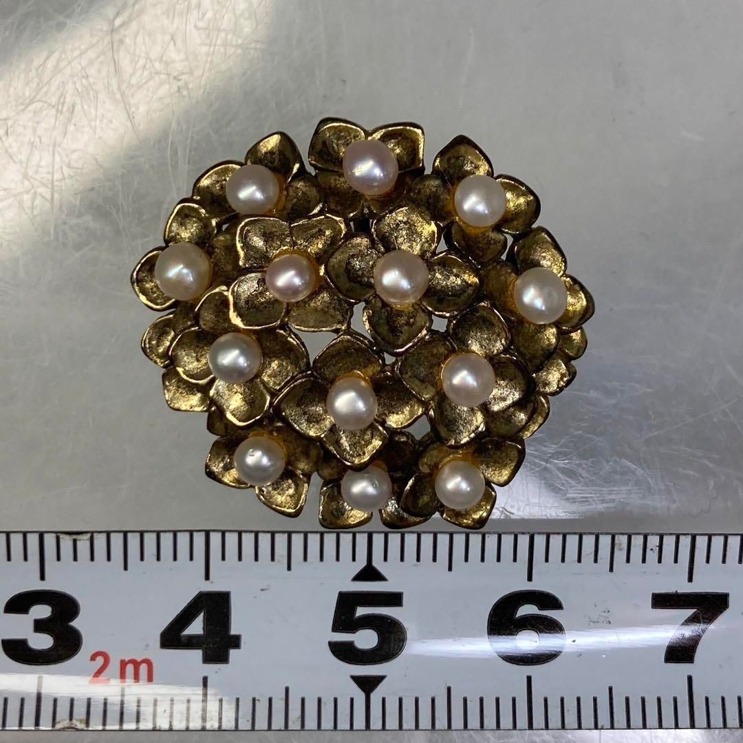 IEI パール925 シルバー 上彫金 ネックレストップ7g