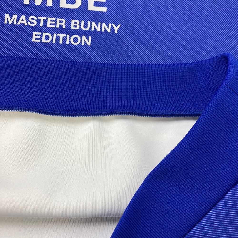 サイズ：1 MASTER BUNNY EDITION マスターバニーエディション 2025年モデル ダンボールフーディプルオーバー パーカー  ブルー系 [240101434159] ゴルフウェア レディース ストスト サイズ：1 MASTER BUNNY EDITION マスターバニーエディション
