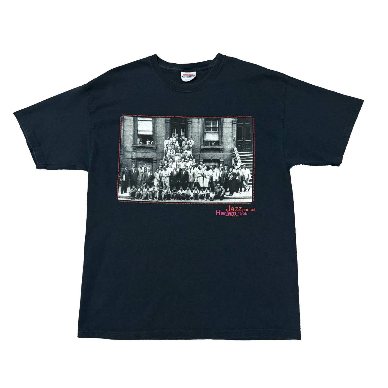 Jazz portrait Harlem 1958　Tシャツ L ブラック 90s JAZZ PORTRAIT HARLEM 1958 photo tee Tシャツ ジャズT - メルカリ