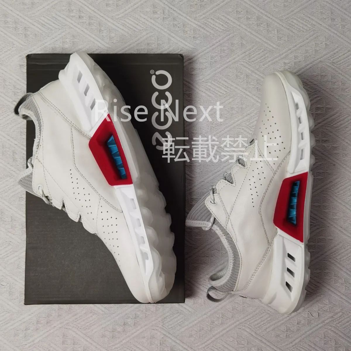 極美品 ECCO MEN'S GOLF SHOE スニーカー ゴルフシューズ スポーツ ホワイト EU39-44