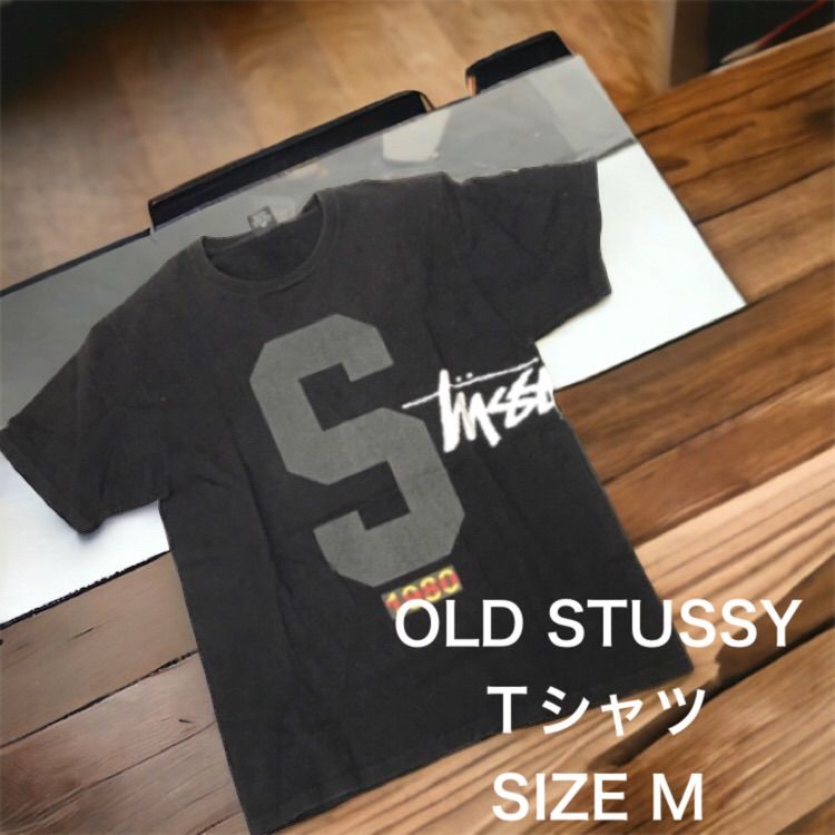 ヴィンテージ】STUSSY Tシャツ OLD STUSSY 1980 ブラック M オールド