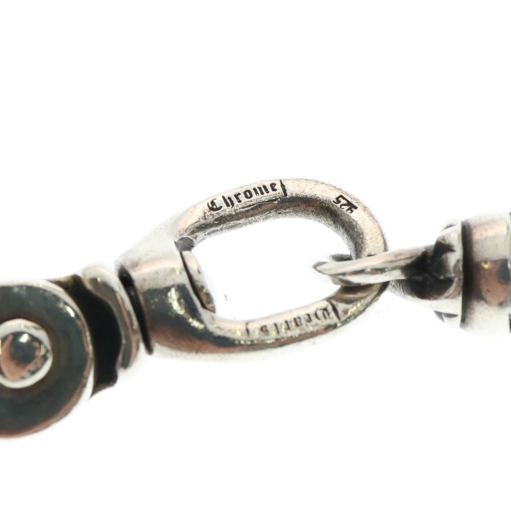 シルバー925 ローラー ウォレットチェーン 2クリップ 52cm / 167g