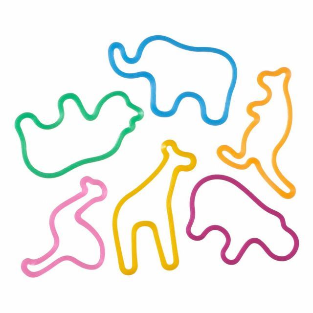 まとめ アッシュコンセプト d 輪ゴム アニマルラバーバンド 6ピース ZOO D002 ×20セット