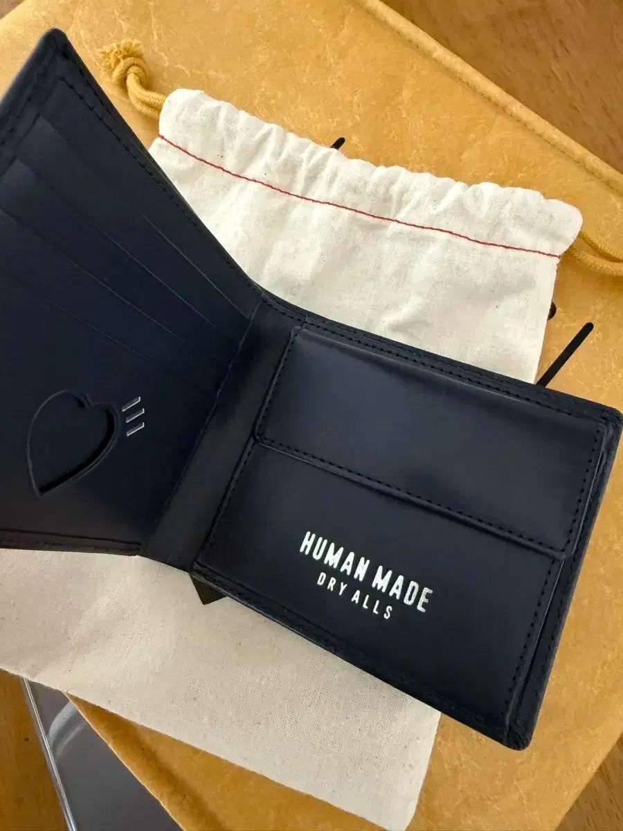 HUMAN MADE ネイビー 二つ折り財布 ヒューマンメイド財布 ネイビー HUMAN MADE ネイビー 二つ折り財布